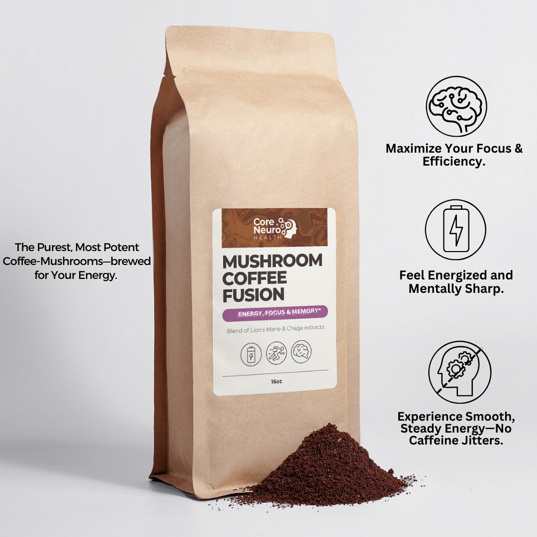 Mushroom Coffee Fusion - Lion’s Mane & Chaga 16oz